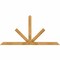 Ekena Millwork Saratoga Rough Sawn Timber Gable Bracket, Western Red Cedar, 84"W x 42"H x 4"D x 4"F, 12/12 Pitch GBW084X42X0404SAR00RWR - alternate 1